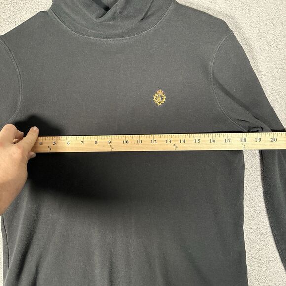 Lauren Ralph Lauren Women’s Size S Long Sleeve Turtle Neck Black Dark Academia - Picture 4 of 8